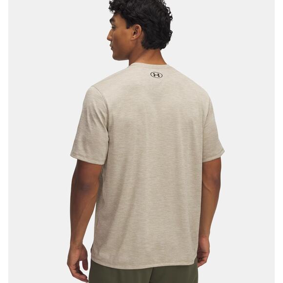 NWT Under Armour Men's UA Tech Vent Short Sleeve in City Khaki sz Large - Picture 2 of 7